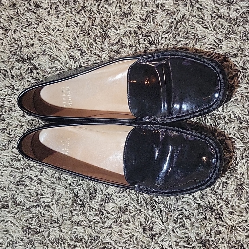 Stuart Weitzman Patent Leather Loafers
